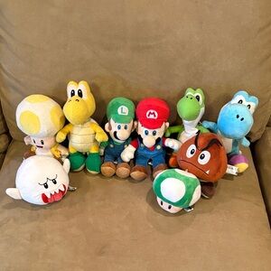 Nintendo Super Mario Plush Collection of 9 Favorite Characters